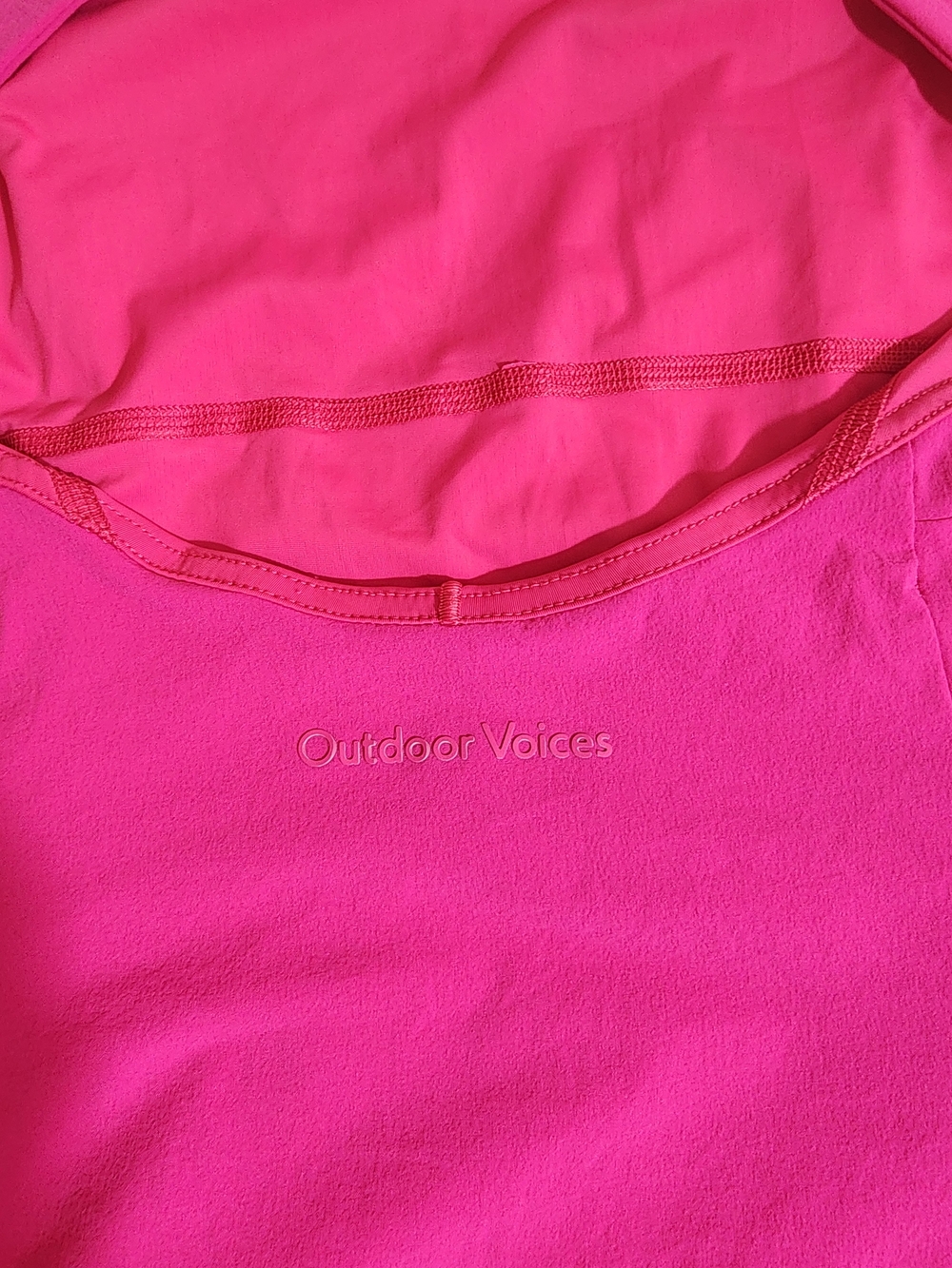 Outdoor Voices Exercise Dress Hot Pink Active Dress Skort Built-In Shorts Size L - Picture 9 of 12